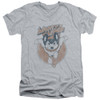 Image for Mighty Mouse V-Neck T-Shirt Flying With Purpose