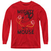 Image for Mighty Mouse Youth Long Sleeve T-Shirt - Break The Box