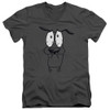 Image for Courage the Cowardly Dog V-Neck T-Shirt Scared