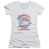 Image for Dexters Laboratory Girls V Neck T-Shirt - Quickly