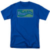 Image for Dragon Tales T-Shirt - Logo Distressed on Royal Blue