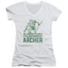 Image for Green Arrow Girls V Neck T-Shirt - Archer