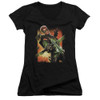 Image for Green Arrow Girls V Neck T-Shirt - Green Arrow #1