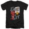 Image for Hot Stuff the Little Devil V-Neck T-Shirt Game Is Lit