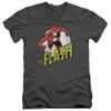 Image for Flash V-Neck T-Shirt Run Flash Run on Charcoal