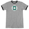 Image for Green Lantern Ringer - GL Logo Distressed on Grey