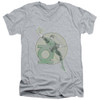Image for Green Lantern V-Neck T-Shirt Retro Lantern Iron On