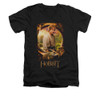 The Hobbit V-Neck T-Shirt - Bilbo Poster