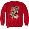 Image for Justice League of America Crewneck - Dripping Characters
