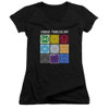 Image for Justice League of America Girls V Neck T-Shirt - Choose Your Color