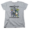 Image for Justice League of America Woman's T-Shirt - Original Gangsters on Grey