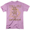Image for Justice League of America T-Shirt - Listening on Lavender
