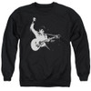 Image for Elvis Presley Crewneck - Black & White Guitarman