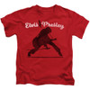 Image for Elvis Presley Kids T-Shirt - Overprint on Red