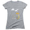 Image for Adventure Time Girls V Neck T-Shirt - Lady In The Rain