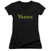 Image for Shrek Girls V Neck T-Shirt - Logo
