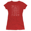 Image for Voltron Girls T-Shirt - Voltron Schematic