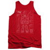 Image for Voltron Tank Top - Voltron Schematic