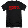 Image for Dungeons and Dragons Premium Canvas Premium Shirt - Type Logo