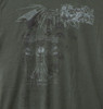 Image Closeup for Leonardo Da Vinci Green Sketch T-Shirt