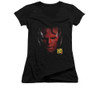 Hellboy II Girls V Neck T-Shirt - Head