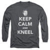Image for Superman Long Sleeve T-Shirt - Keep Calm And Kneel
