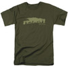 Image for Lord of the Rings T-Shirt - The Fellowship on Military Green