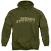 Image for Lord of the Rings Hoodie - The Fellowship on Military Green