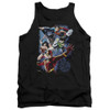 Image for Justice League of America Tank Top - Galactic Attack Color