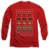 Image for Justice League of America Long Sleeve T-Shirt - Justice Shields Christmas Sweater