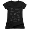 Image for Monopoly Girls V Neck T-Shirt - Token