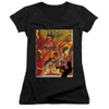 Image for Miles Davis Girls V Neck T-Shirt - Music is an Addiction