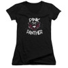Image for Pink Panther Girls V Neck T-Shirt - Spray Panther