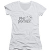 Image for Pink Panther Girls V Neck T-Shirt - Sketch Logo