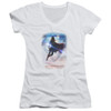 Image for Supergirl Girls V Neck T-Shirt - Endless Sky