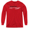 Image for Pontiac Youth Long Sleeve T-Shirt - Red Pontiac Racing