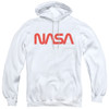 Image for NASA Hoodie - Worm Logo on White