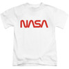 Image for NASA Kids T-Shirt - Worm Logo on White