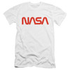 Image for NASA Premium Canvas Premium Shirt - Worm Logo on White