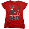 Image for NASA Womans T-Shirt - Apollo 11 on Red