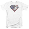 Image for Superman T-Shirt - All American Shield on White