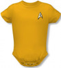 Star Trek Baby Creeper - Command Gold Shirt Logo