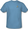 Image Closeup for Star Trek Uniform T-Shirt - Science