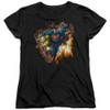 Image for Superman Woman's T-Shirt - Blasting Through