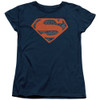 Image for Superman Woman's T-Shirt - Vintage Shield Collage