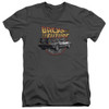 Image for Back to the Future V-Neck T-Shirt Time Machine