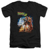 Image for Back to the Future V-Neck T-Shirt BTTF III Poster Logo