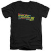 Image for Back to the Future V-Neck T-Shirt BTTF III Logo