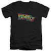 Image for Back to the Future V-Neck T-Shirt BTTF II Logo