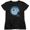 Image for ET the Extraterrestrial Woman's T-Shirt - Moon Scene